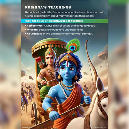 Bhagavad Gita for Kids + Ramayan + FREE COLORING BOOK + FREE WALL ART